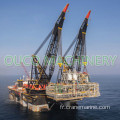 Grue offshore de plate-forme pétrolière de grand tonnage 60T